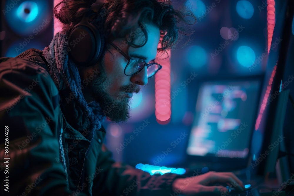 Cyber security awareness campaign with key tips for safe online behavior Cyber security awareness campaign with key tips for safe online behavior