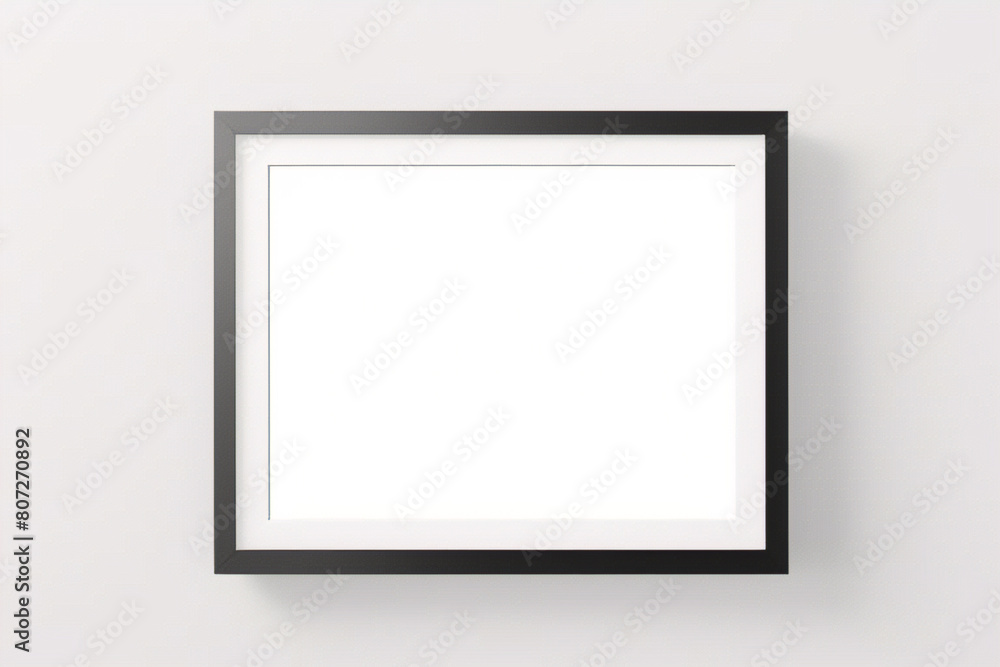 Weißes Rahmenmodell im Innenraum auf weißem Wandhintergrund. Vorlagenrahmen für Text. Poster-Attrappe. Rechteckiges Wandbild oder Fotorahmen-Attrappe Weißes Rahmenmodell im Innenraum auf weißem Wandhintergrund. Vorlagenrahmen für Text. Poster-Attrappe. Rechteckiges Wandbild oder Fotorahmen-Attrappe