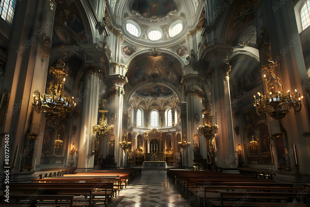Inside of a massive beautiful church Inside of a massive beautiful church