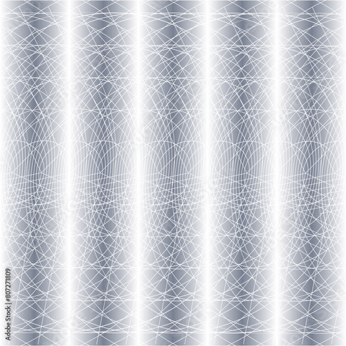 Abstract White Lines on Grey Background with Light Patterns