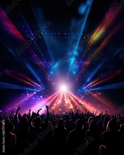 crowd of people dancing at concert