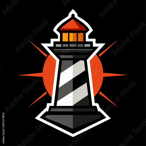 a Lighthouse logo with a stylish modern shape (9)