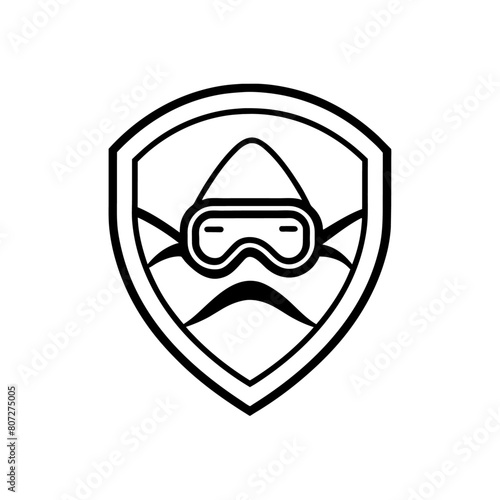a minimalist Scuba diving under water logo vector art illustration (21) Free Download a minimalist Scuba diving under water logo vector art illustration (21) - GFXLoad
