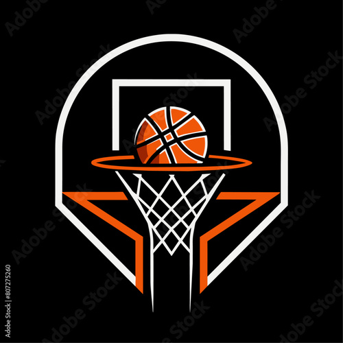 Basketball logo vector art illustration (22)