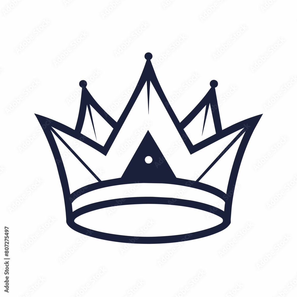 Crown logo vector art illustration (19) Crown logo vector art illustration (19)