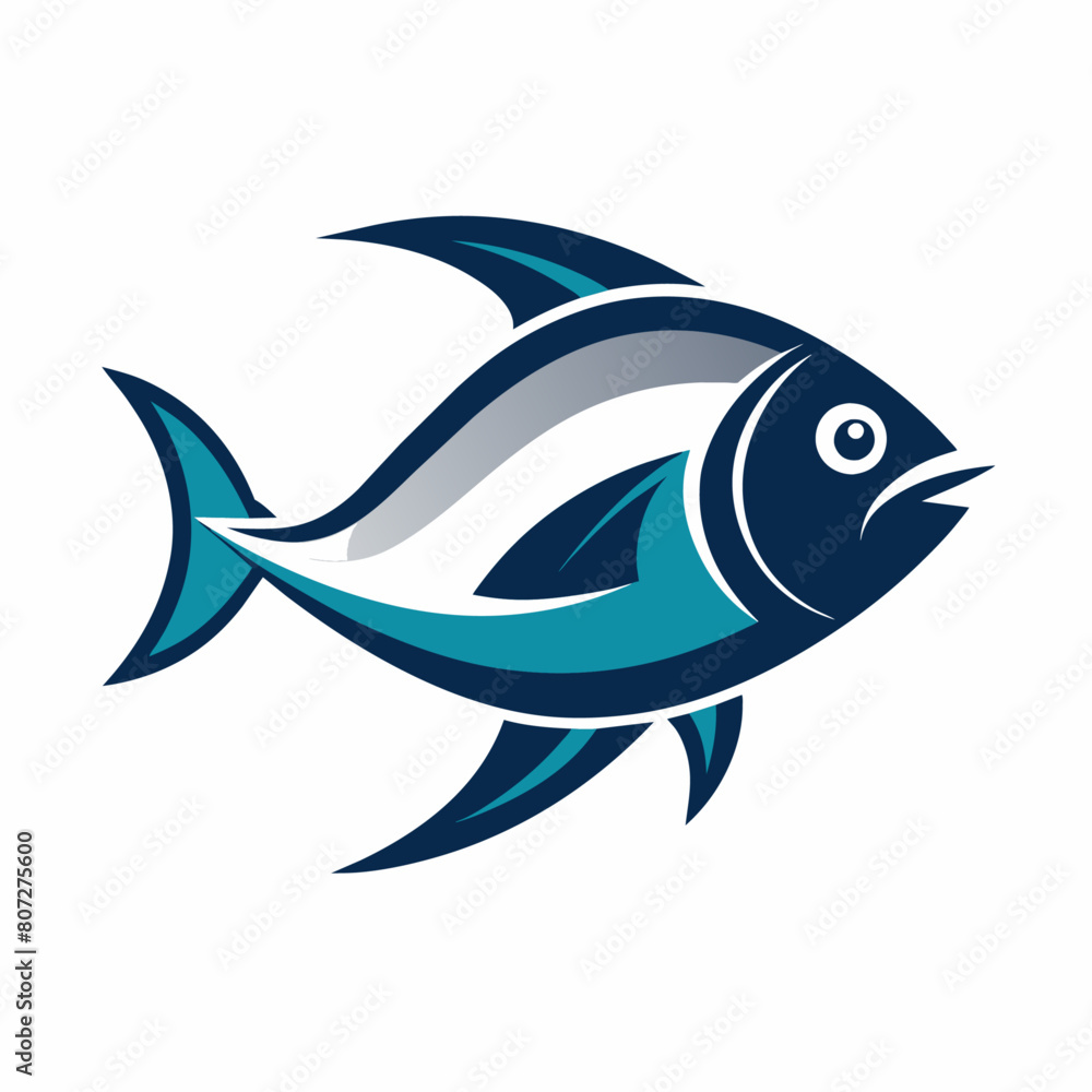 Fish logo vector art illustration (9) Fish logo vector art illustration (9)