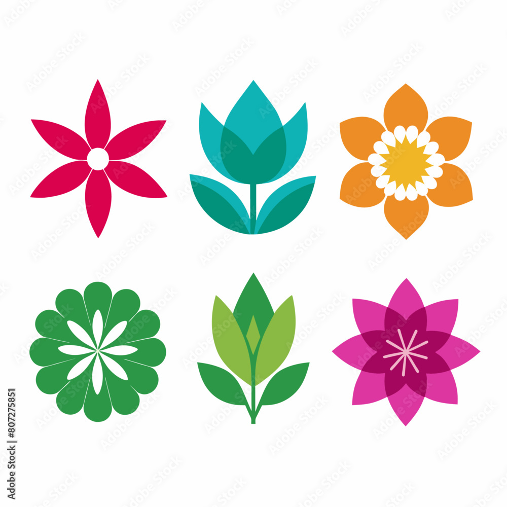Fototapeta premium create-a-set-of-flower-icon-vector-art-illustratio (56)