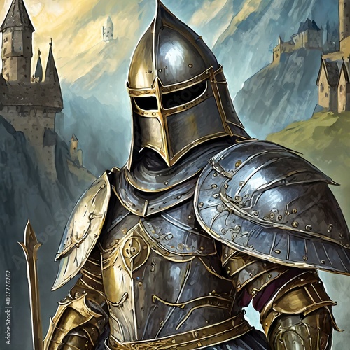 medieval knight in armor