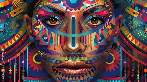 Eye-catching poster design that celebrates the mosaic of cultures