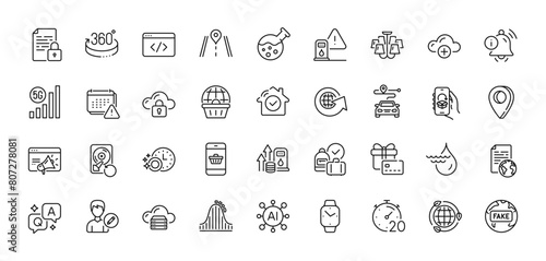 Seo script, Edit person and House security line icons pack. AI, Question and Answer, Map pin icons. Information bell, Dishwasher timer, Lock web icon. Vector