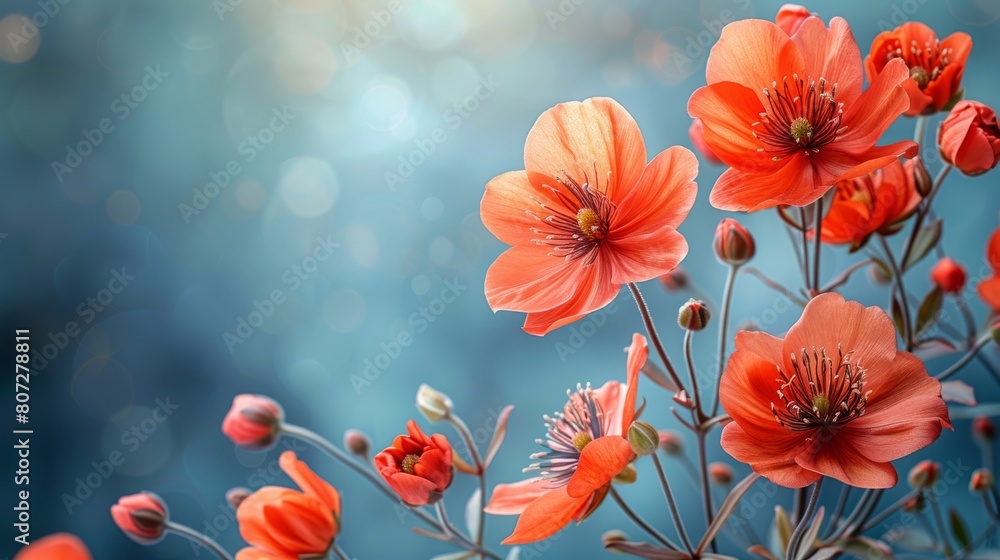 Obraz premium Close Up of Orange Flowers
