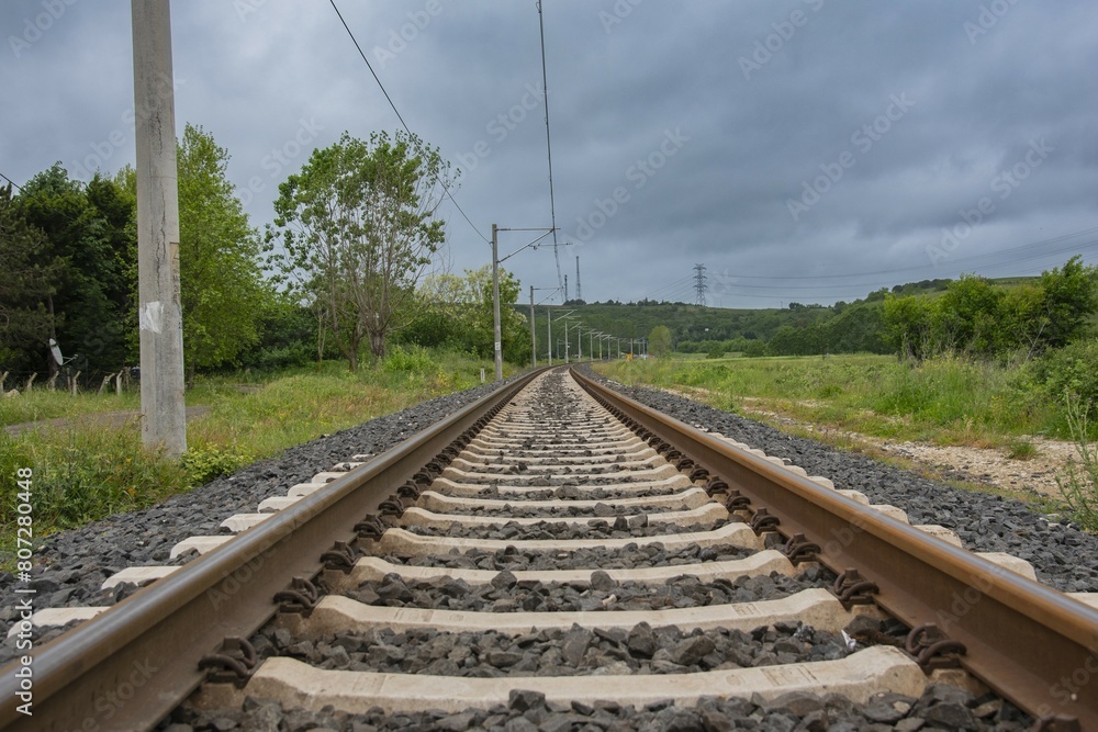 Landscape with a railroad