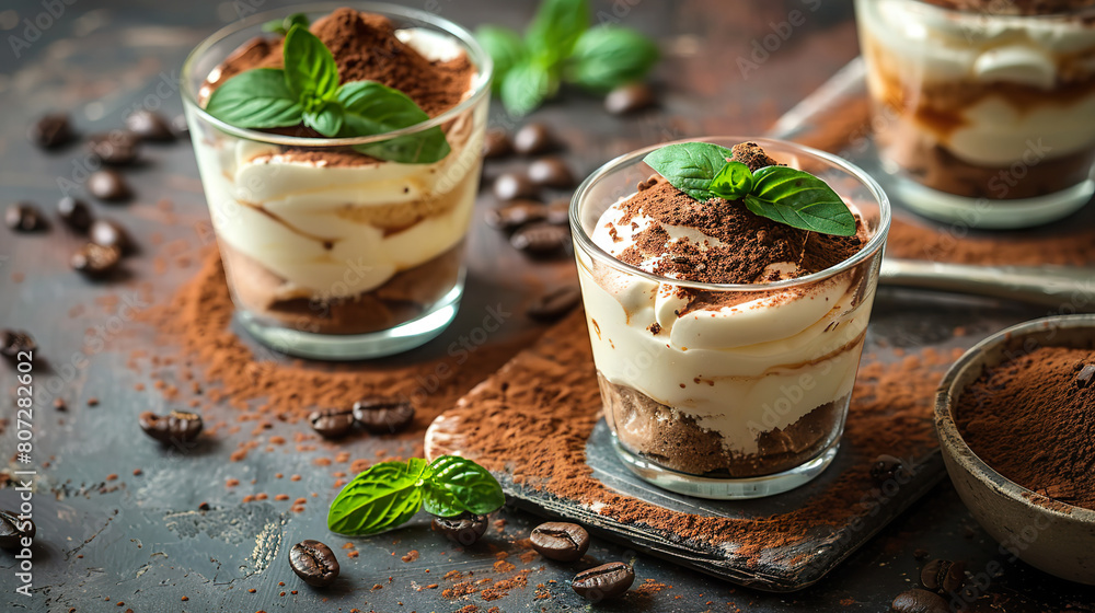 Tiramisu Affogato in Elegant Glass Presentation Tiramisu Affogato in Elegant Glass Presentation