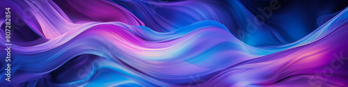 Vibrant Liquid Metal Background Illuminated by Electric Neon Purple: Abstract Artwork 