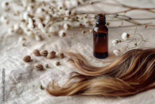 Natural Hair Care with Essential Oils. Hair treatment