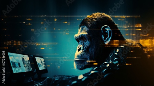Ape Essence: Captivating Images of Intelligent Primate Kin photo