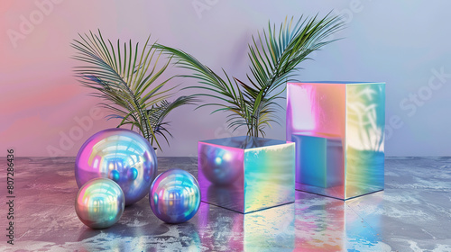 Abstract Reflective Spheres and Cubes