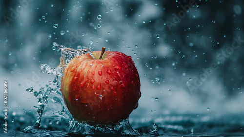 Apple Floating in Water