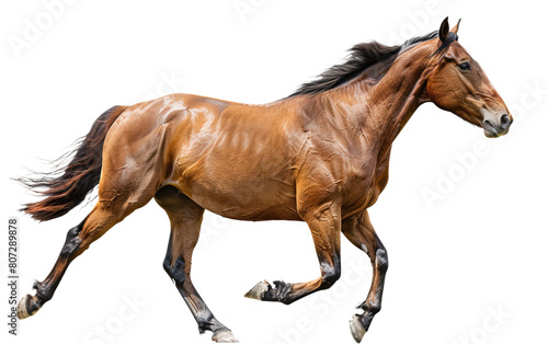 Horse isolated on white or transparent background