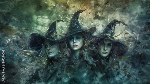 Obraz na płótnie three witches w salonie