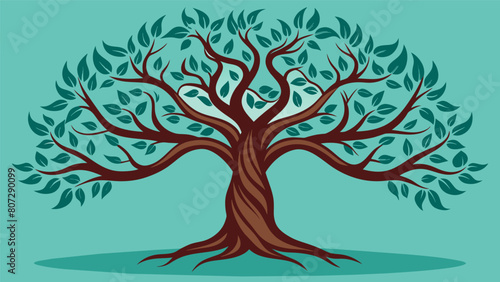 A tree with intricate twisting branches representing the complex nature of my personal aspirations and the challenges I must overcome to attain them..