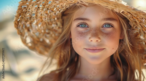 Beautiful Young Girl With Long Hair Posing