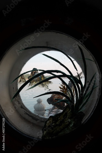 window painting nature immersion