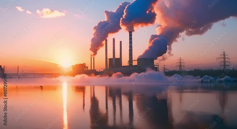 Vidéo Stock Pollutants that Contribute to Global Warming and Climate