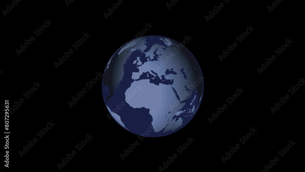 3d globe rotation animation with alpha channel 3d globe rotation animation with alpha channel