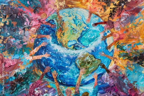 An artistic representation of World Water Day