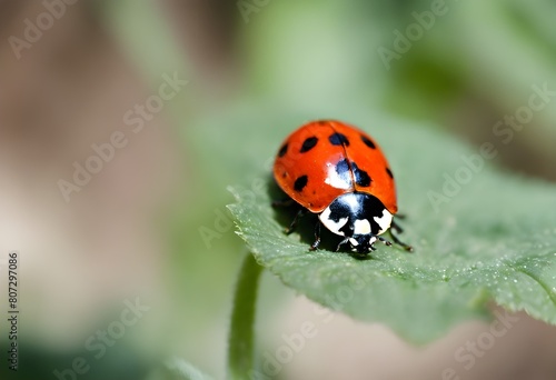 A view of a Ladybird on a leaf © Simon Edge