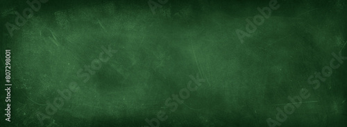 Chalk rubbed out on green chalkboard background