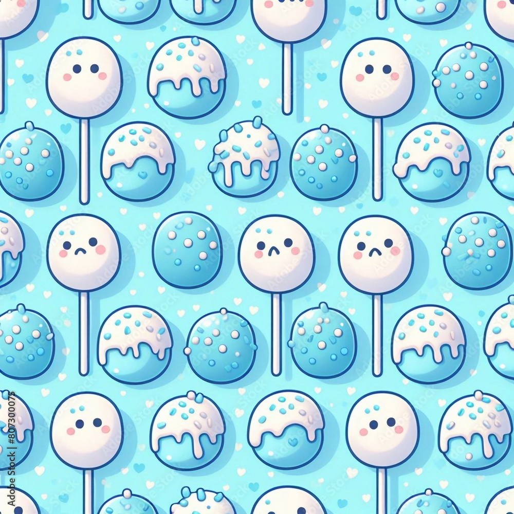 Hintergrund, Wallpaper: Türkise Cake Pops Hintergrund, Wallpaper: Türkise Cake Pops