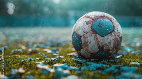 Soccer Ball on Lush Green Field