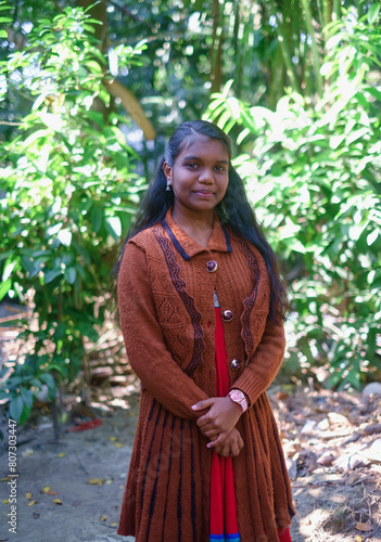 Portrait of a south asian rural young girl