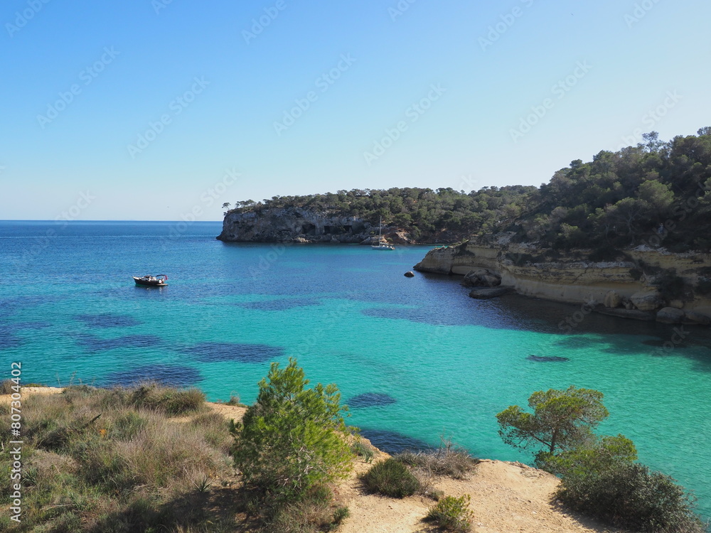 Playa del Mago in the South of Mallorca near Magalluf, Spain