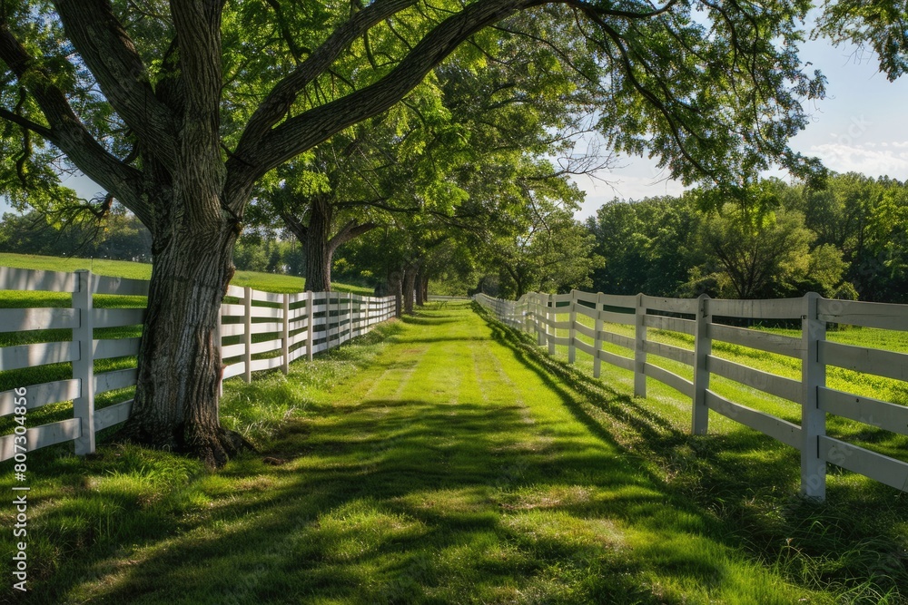 Rural Horse Property: Acres of Pastures and White Fencing in Midwest Equestrian Farm Setting Rural Horse Property: Acres of Pastures and White Fencing in Midwest Equestrian Farm Setting