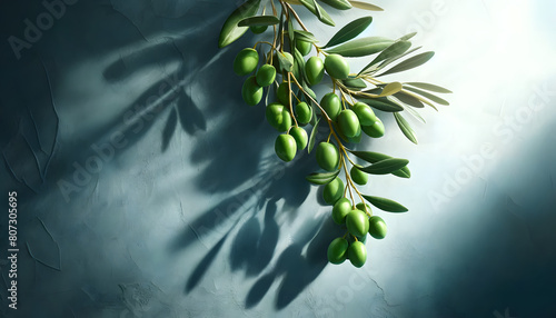 Éclat et fraîcheur des olives vertes sur un olivier en plein soleil photo