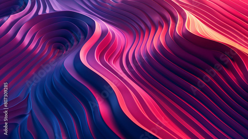 Vibrant Abstract Background With Flowing Red and Blue Waves for Design and Safety Concepts