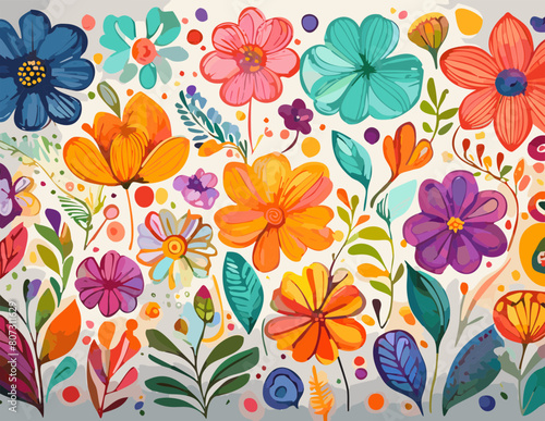 Wallpaper Mural seamless floral pattern Torontodigital.ca