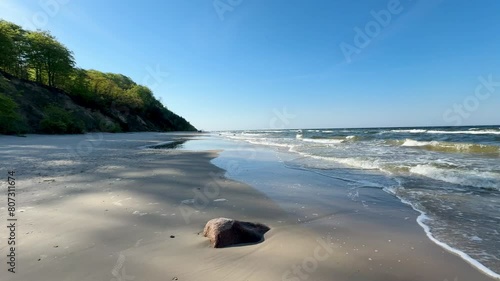 beach at the baltic sea in usedom, germany