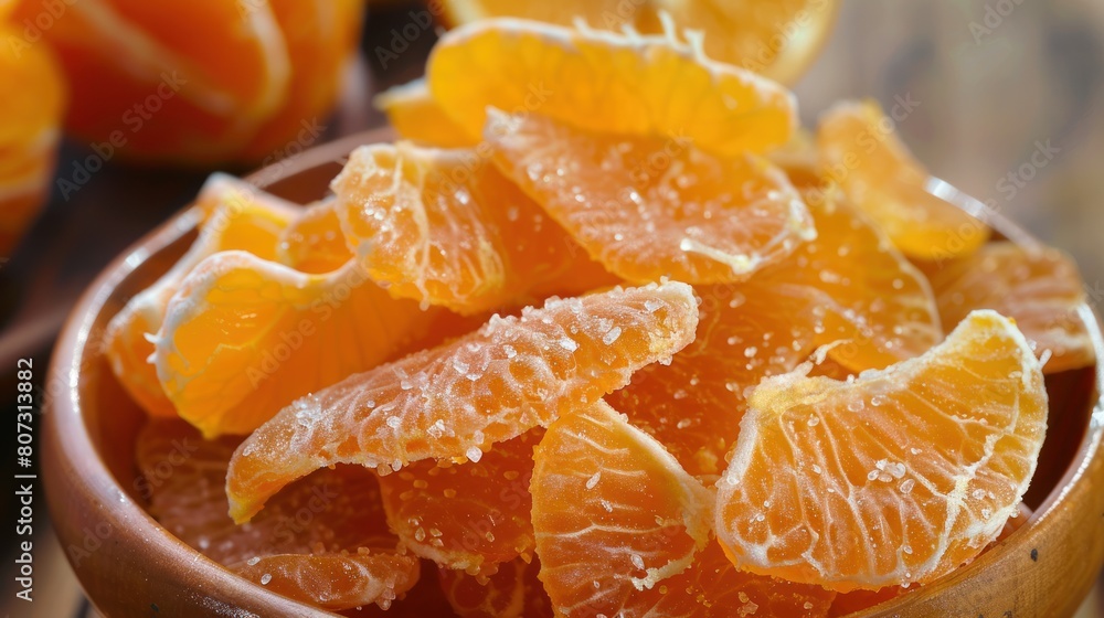 close up orange fruit in bowl