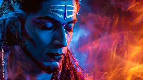The Misconception of Lord Shiva as an Evil Deity in Hinduism. Concept Hinduism, Lord Shiva, Misconceptions, Evil Deity photo