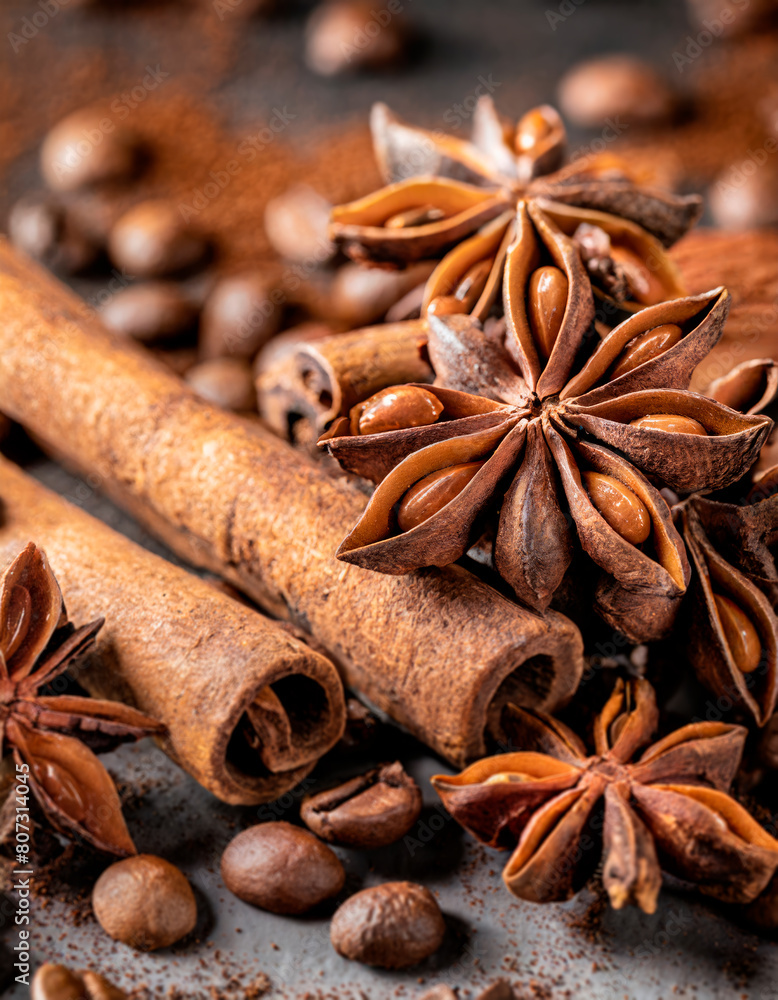 star anise and cinnamon star anise and cinnamon