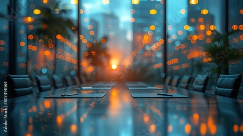 City View Conference Room at Night