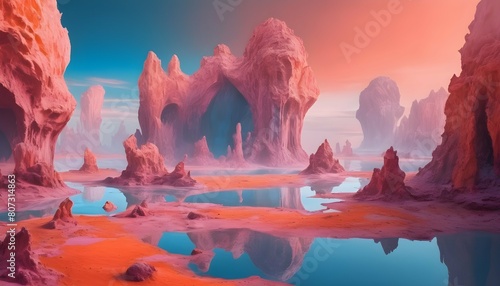 A surreal dreamscape with floating islands and sur upscaled 13