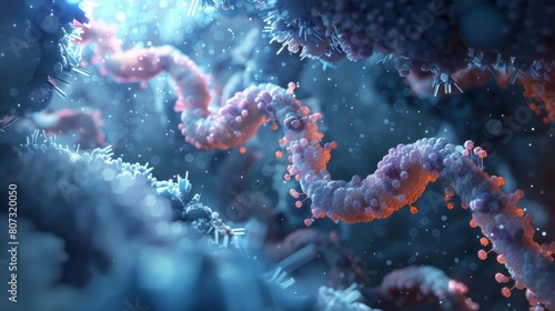Microscopic World of RNA Molecules Generative AI