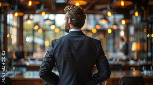 Man Standing in Front of Crowd of People