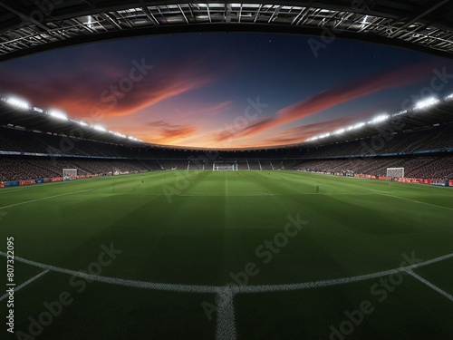 football stadium in the evening | Football Background Images 2024