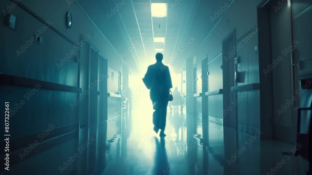 An inspiring image of a patient leaving a hospital triumphantly symbolizing the power of modern medicine. An inspiring image of a patient leaving a hospital triumphantly symbolizing the power of modern medicine.